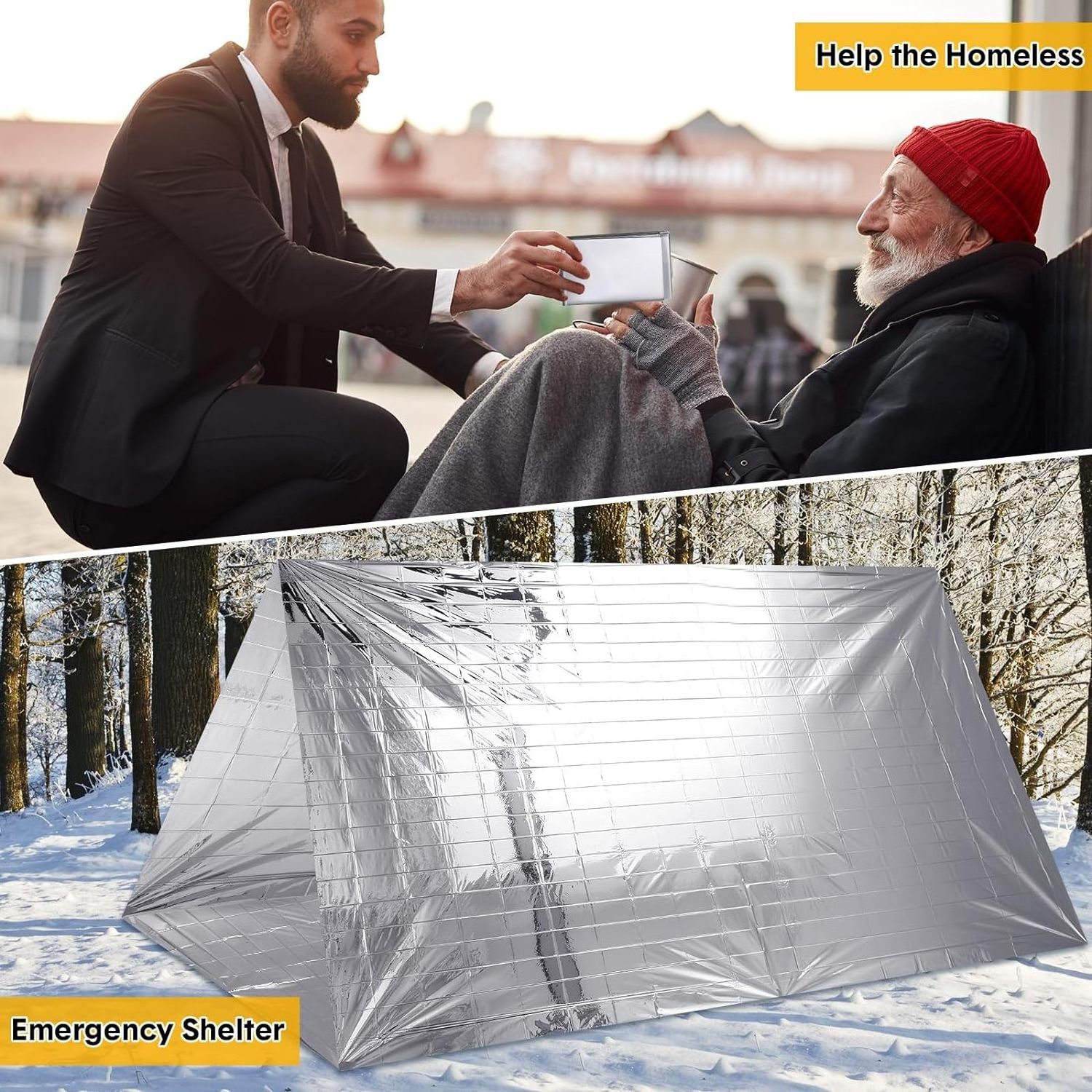 First Aid Rescue Aluminium Foil Body Heat Waterproof Emergency Thermal Shock Blanket Outdoor Survival