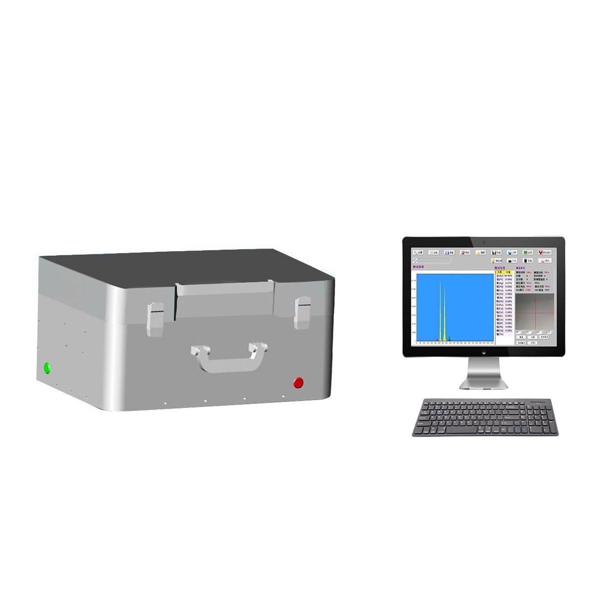 xrf fluorescence spectrometers with Si-pin detector(Made in America) for analyzing precious metals