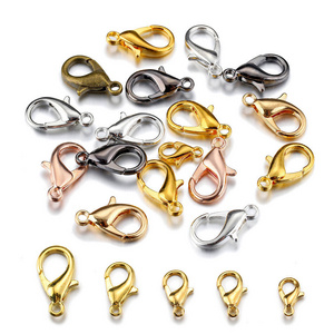 SOJI Hot selling Accessories Findings Supplies Stainless Steel Lobster Clasps Bracelet Necklace DIY Jewelry Making