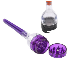 Smoking Accessories 3 Part Plastic Herb Grinder With Cone Roller