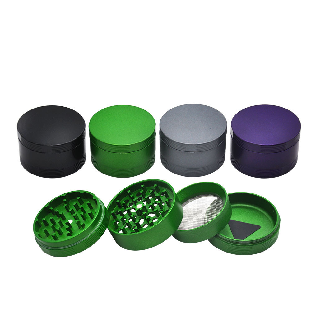 Custom Logo Ceramic Surface Non-Stick Wholesale 4 Part Top Quality Classic Aluminum Dry Herb Tobacco Grinder