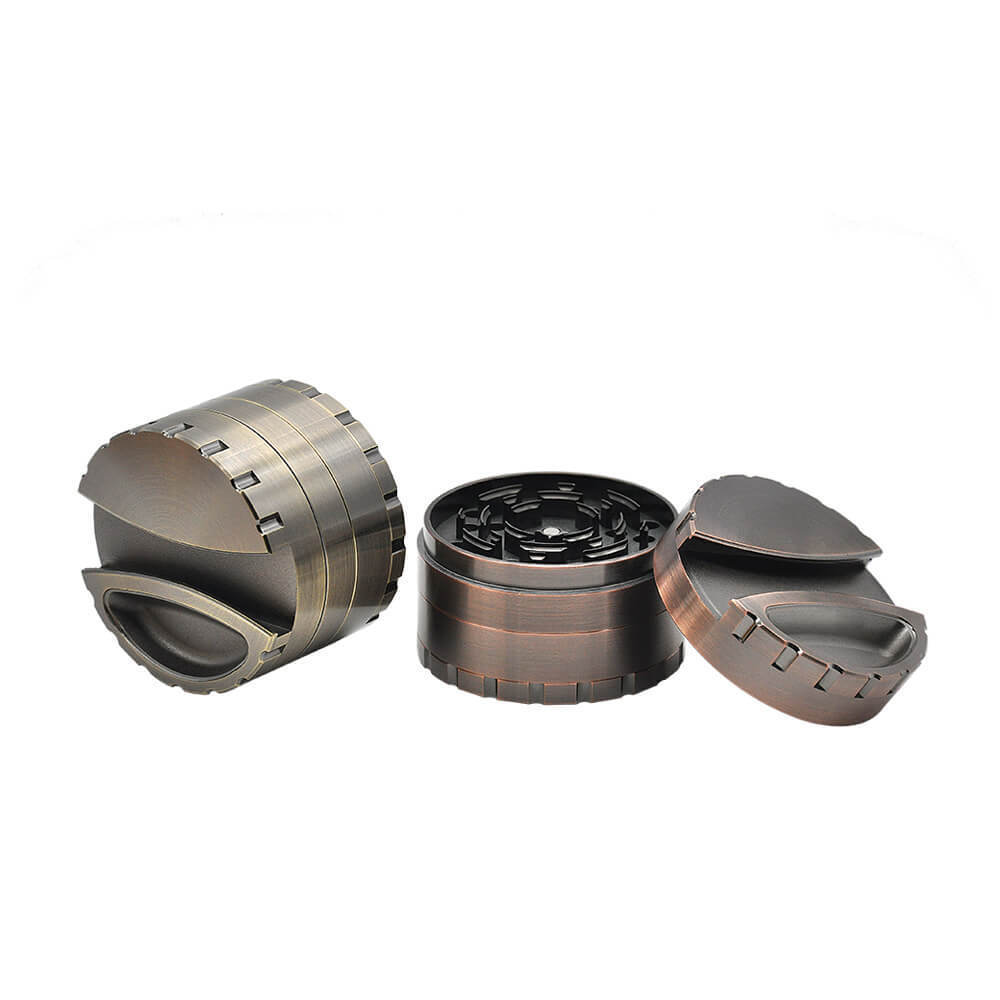 Big Herb Grinder 80mm 4-Piece Tobacco Grinder Blade Sharp Teeth