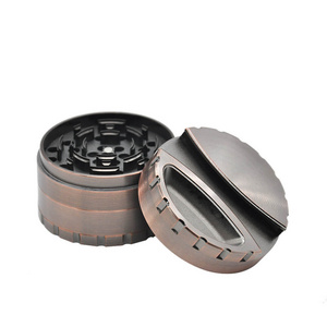 Big Herb Grinder 80mm 4-Piece Tobacco Grinder Blade Sharp Teeth