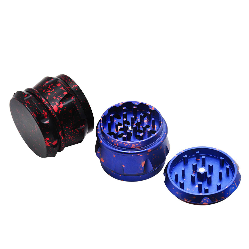 Hot Selling Drum Shape 48MM 4 Parts Aluminum Metal Herb Grinder Grinder With CNC Diamond Teeth Herb crusher herb mill