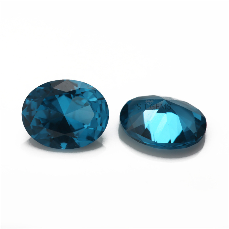 Wholesale 3A Grade Spinel Oval Cut Blue 120# Spinel Stone Price Per Carat