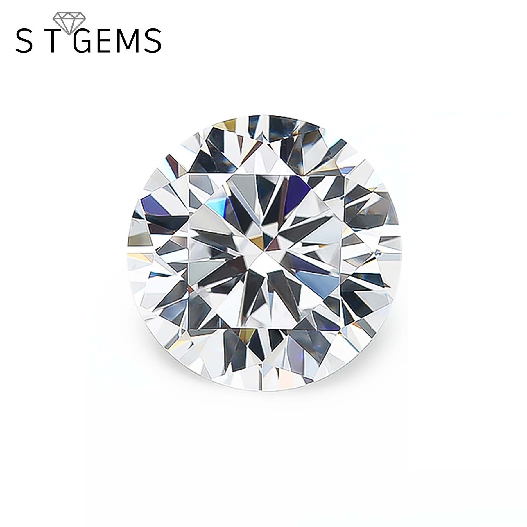 ST Gems Ready to Ship White Round Brilliant Cut Best D Color VVS1 loose Moissanite