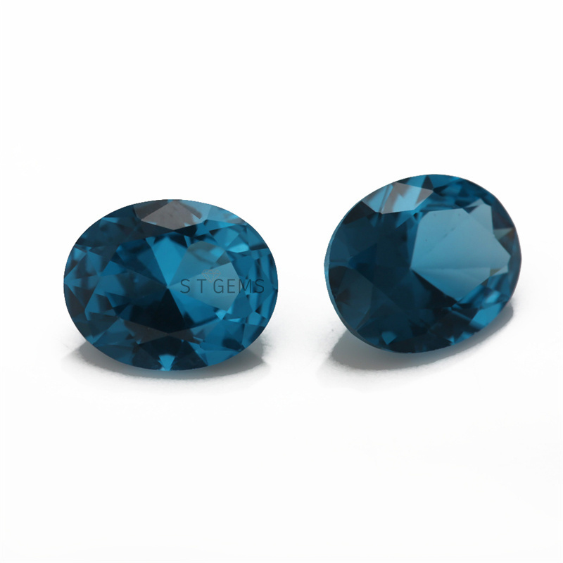 Wholesale 3A Grade Spinel Oval Cut Blue 120# Spinel Stone Price Per Carat