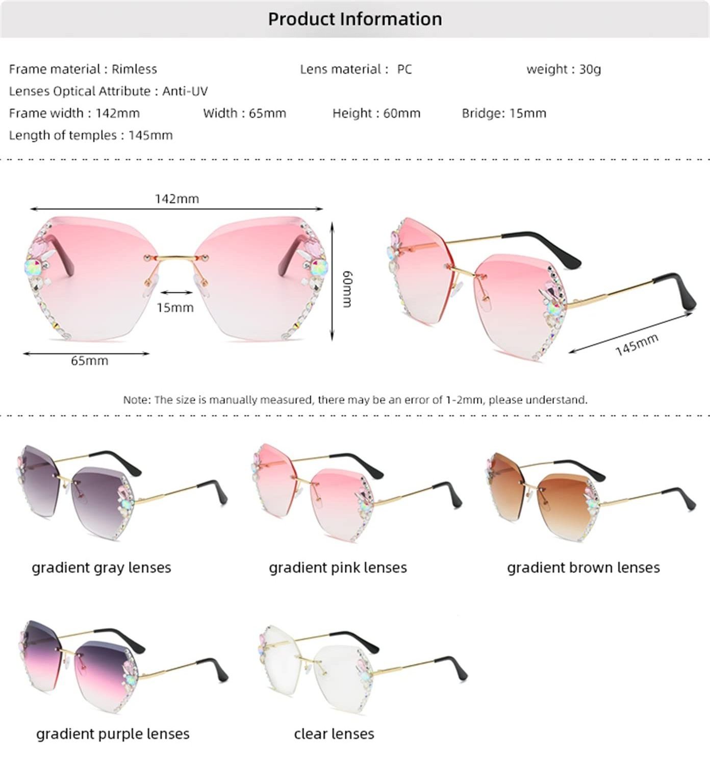 2024 new cross-border fashion rhinestone sunglasses female slimming sunglasses trendy sunscreen anti-ultraviolet  glasses