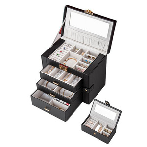 2024 Light Luxury Jewellery Package Storage Box Exquisite Multi Layered Luxury Necklace Earrings Watch Jewelry Gift Box