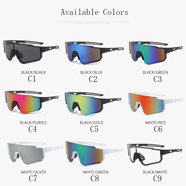 Fashion Cycling New Arrival Hot Sale Outdoor MTB Bike Bicycle Riding Big Frame Sports Sunglasses For Men And Women