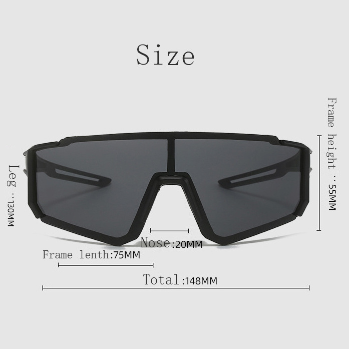 Fashion Cycling New Arrival Hot Sale Outdoor MTB Bike Bicycle Riding Big Frame Sports Sunglasses For Men And Women