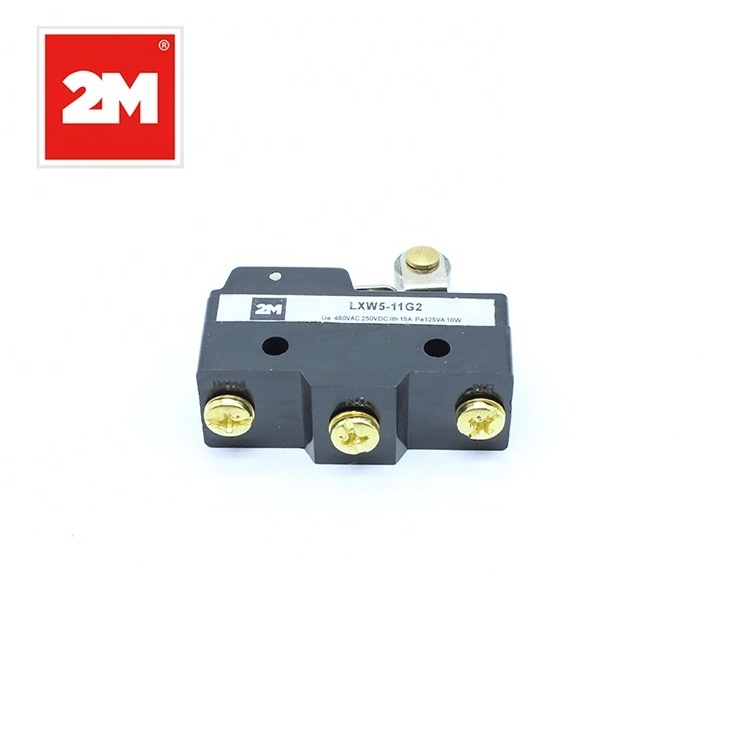 Horizontal Limit Switch with Spring Wire Reversed Hinge Roller Lever Type 12V DC Limit Switch elevator limit switch