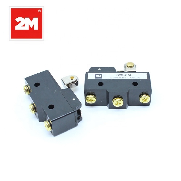 Horizontal Limit Switch with Spring Wire Reversed Hinge Roller Lever Type 12V DC Limit Switch elevator limit switch