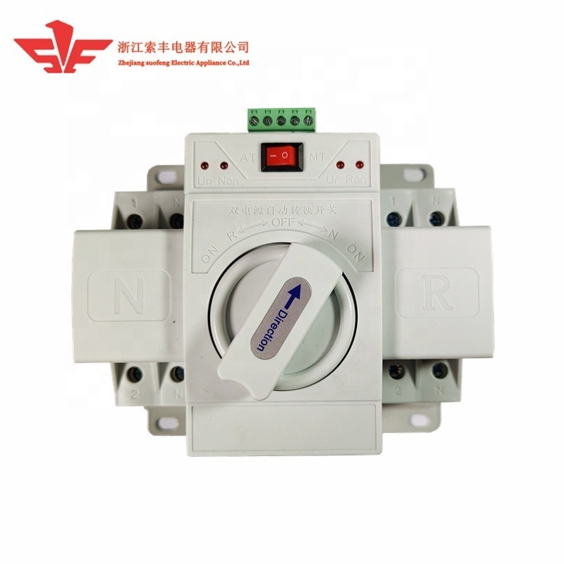 High-quality Dual Power Automatic transfer switch ATS 4P 63A MCB type Automatic changeover switch Home use switch