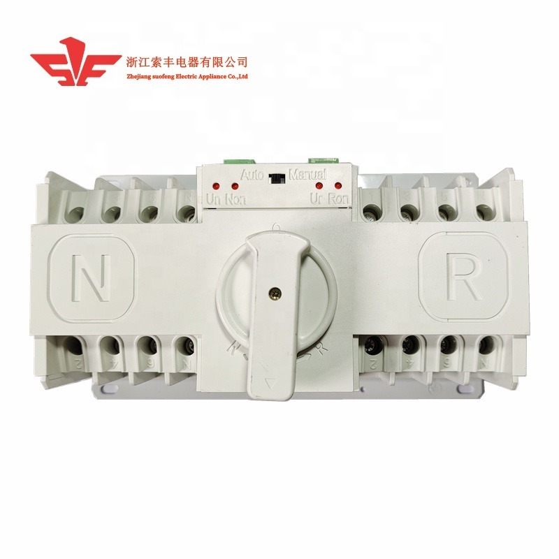 High-quality Dual Power Automatic transfer switch ATS 4P 63A MCB type Automatic changeover switch Home use switch