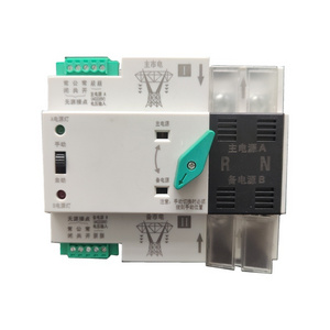 Commercial power photovoltaic switch-over fast in micro-second class 400V 100A 2P 3P 4P Dual power automatic transfer switch