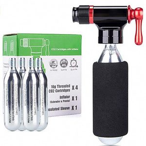 Mountain Bike Road Bicycle Co2 Bike Tire Inflator Mini Pump Inflatable Small Cylinder Set