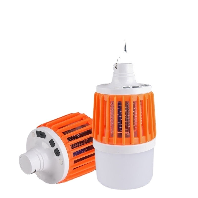 Usb Rechargeable Bug Zapper Waterproof Led Camping Light Indoors Outdoors Mosquito Killer Lamp With Hook