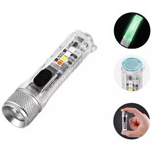 TIANJI Portable keychain led flashlight outdoor hiking emergency USB rechargeable pocket mini flashlight