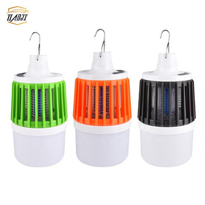 Usb Rechargeable Bug Zapper Waterproof Led Camping Light Indoors Outdoors Mosquito Killer Lamp With Hook