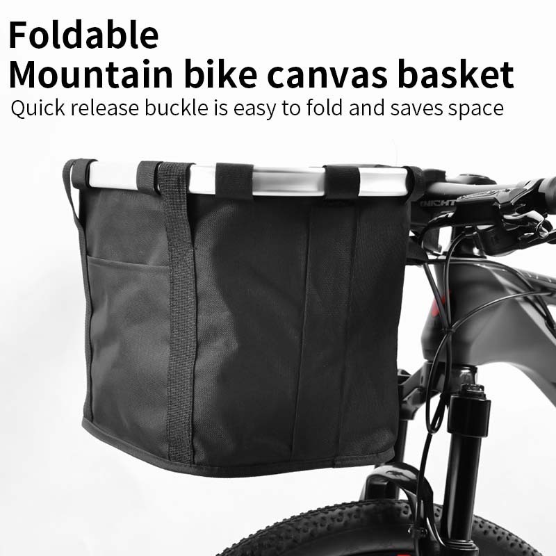 Aluminum Alloy Mountain Bike Foldable Basket Electric Bicycle Handlebar Basket for Dog