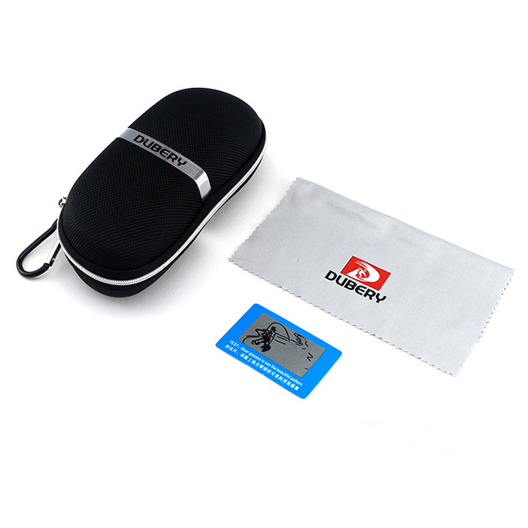 Dubery Brand Sunglasses Polarized Test Glasses Pouch Case Cleaning Cloth Package Set