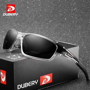 DUBERY Brand Design Sport Men's Glasses Polarized Black Driver Sunglasses UV400 Shades Retro Fashion Sun Glass For Men