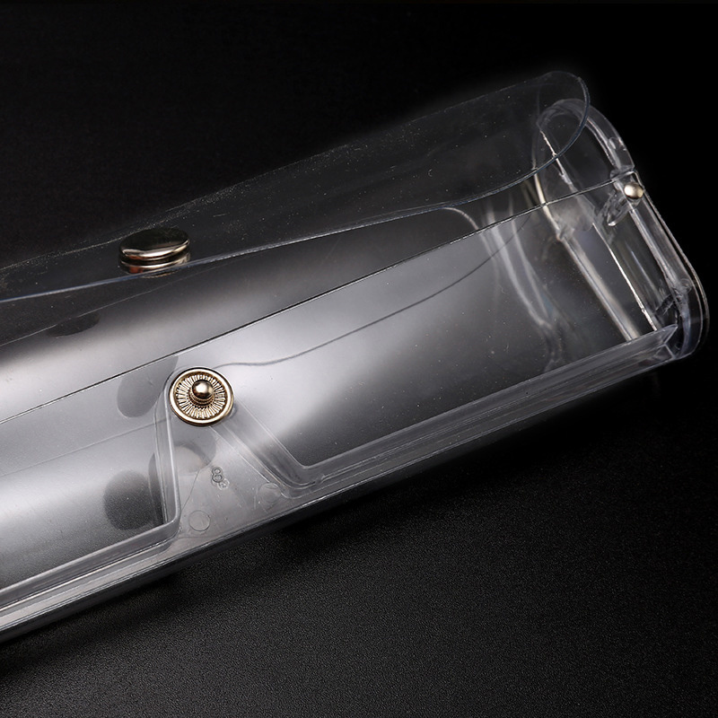 PVC Transparent Case Plastic Clear Eyewear Case Reading Glasses Case