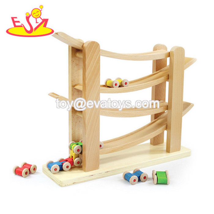 Classic World New Hottest Educational Wooden Track Car Toy Race Ramp for Kids W04E054