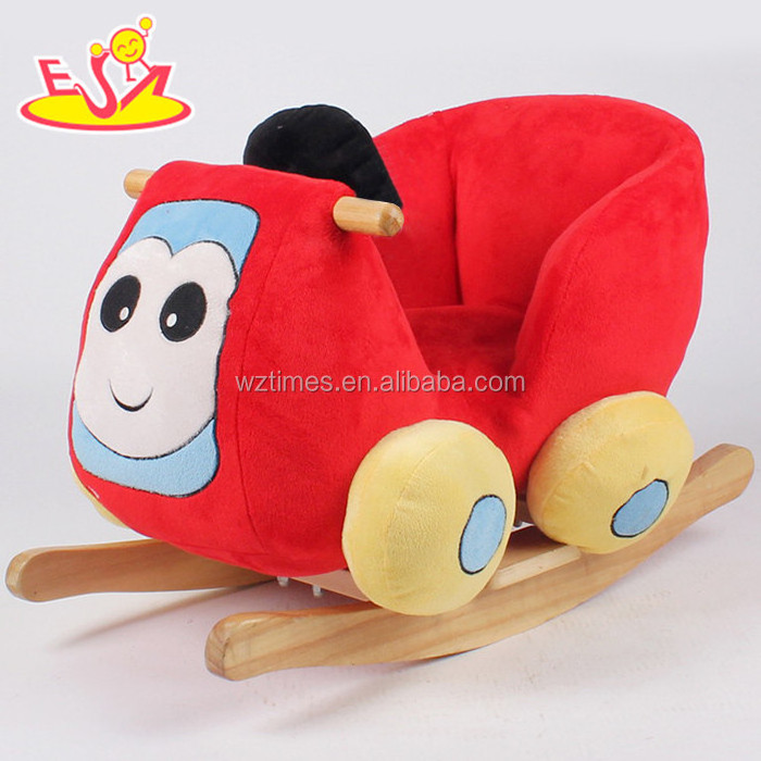 wholesale hottest sale baby wooden outdoor rocking horse W16D070