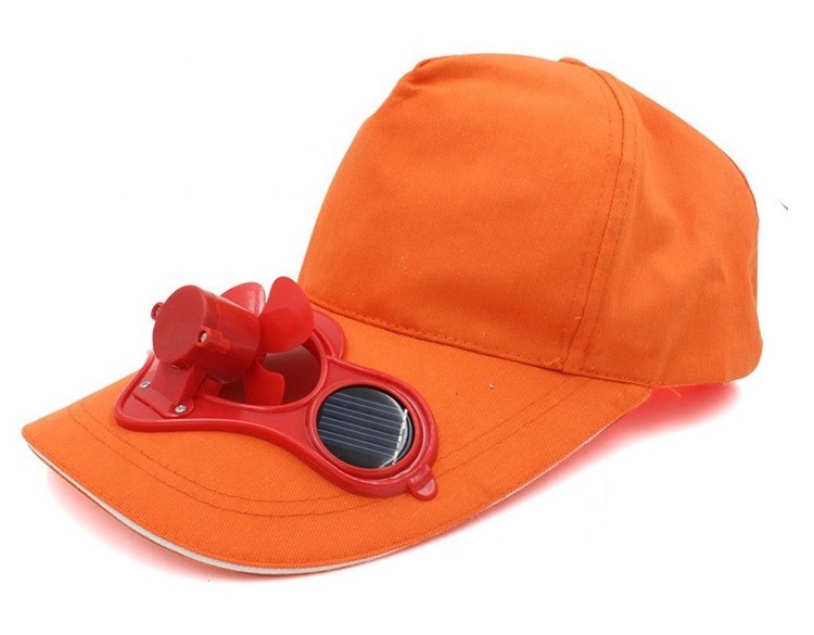 Custom cheap New Design Cheap sun visor hat with solar powered fan Fashion solar powered fan baseball hat