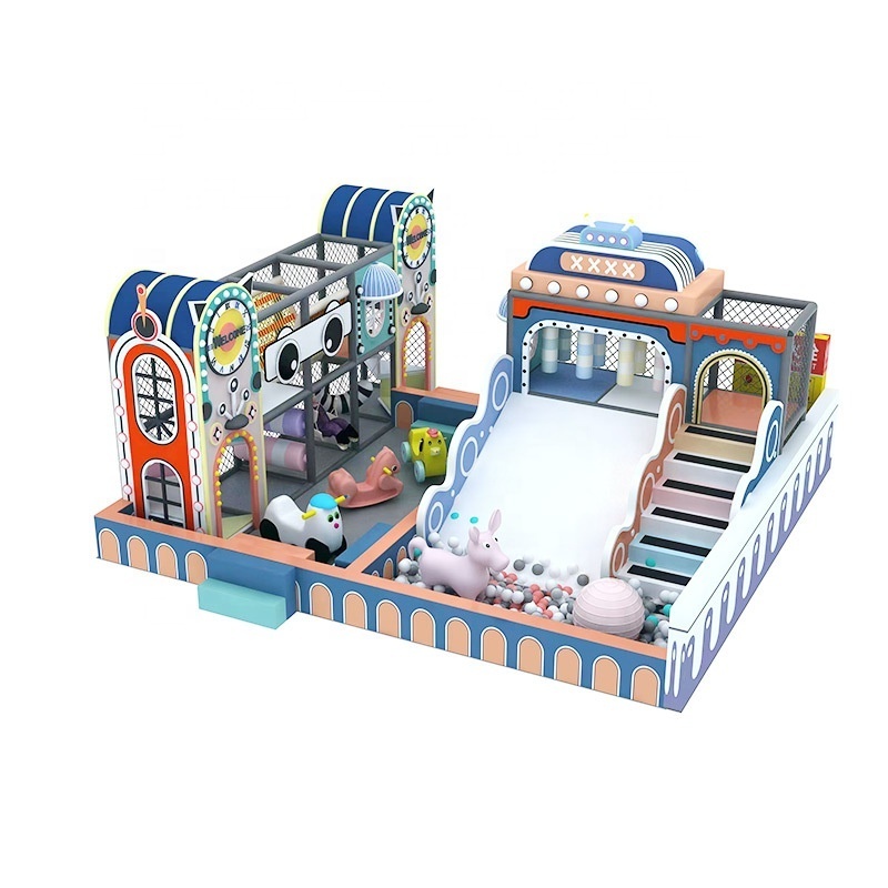 Popular Customized Design Indoor Kids Theme Naughty Castle soft play equipment set for Rental