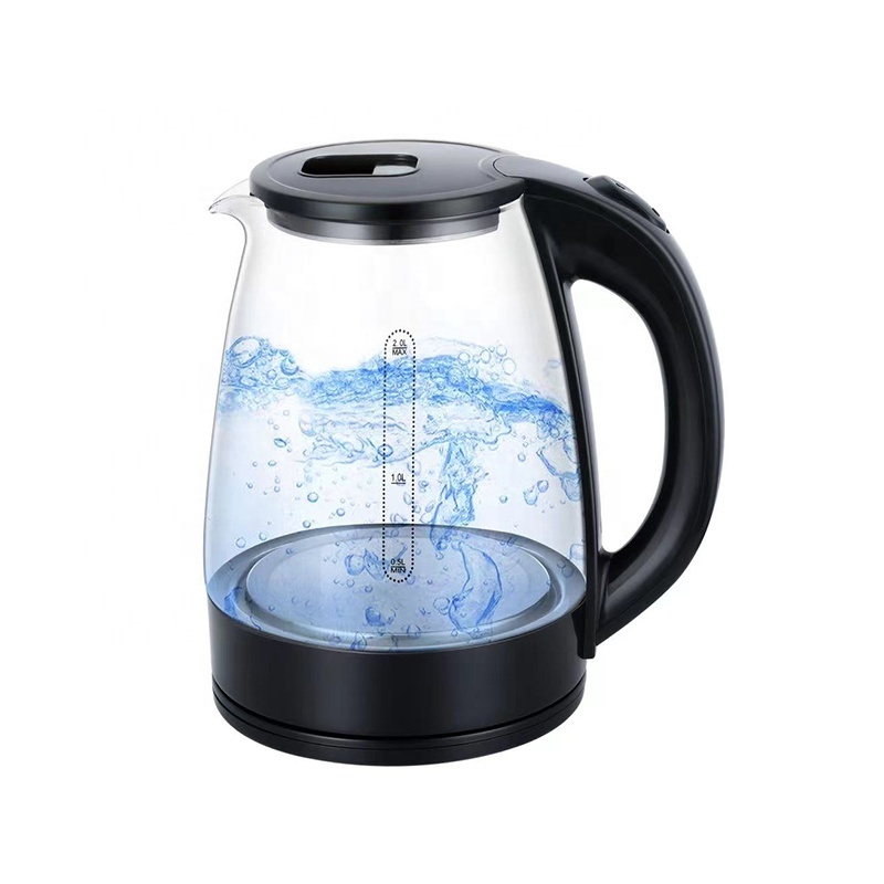 Wholesale good quality 1.8L automatic household black tea teapot glass electric kettle