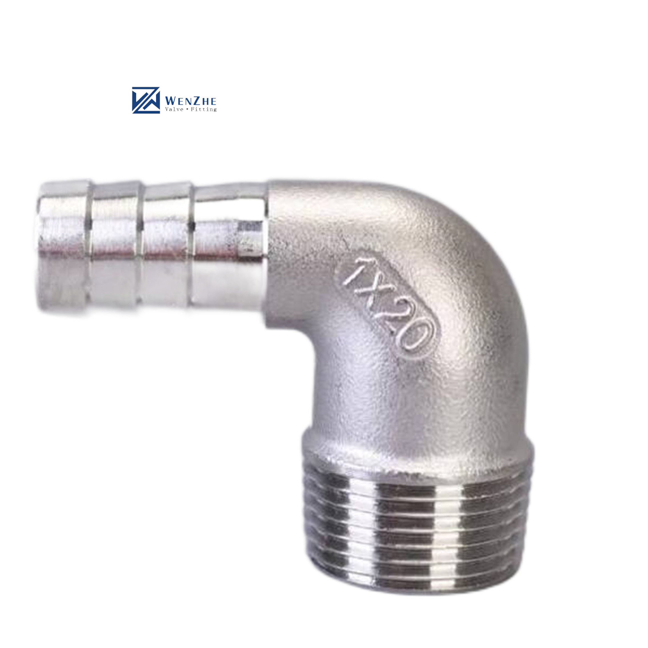 90 degree outside screw and hose Elbow stainless steel 304 316 npt bspt bsp