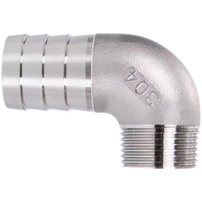 90 degree outside screw and hose Elbow stainless steel 304 316 npt bspt bsp