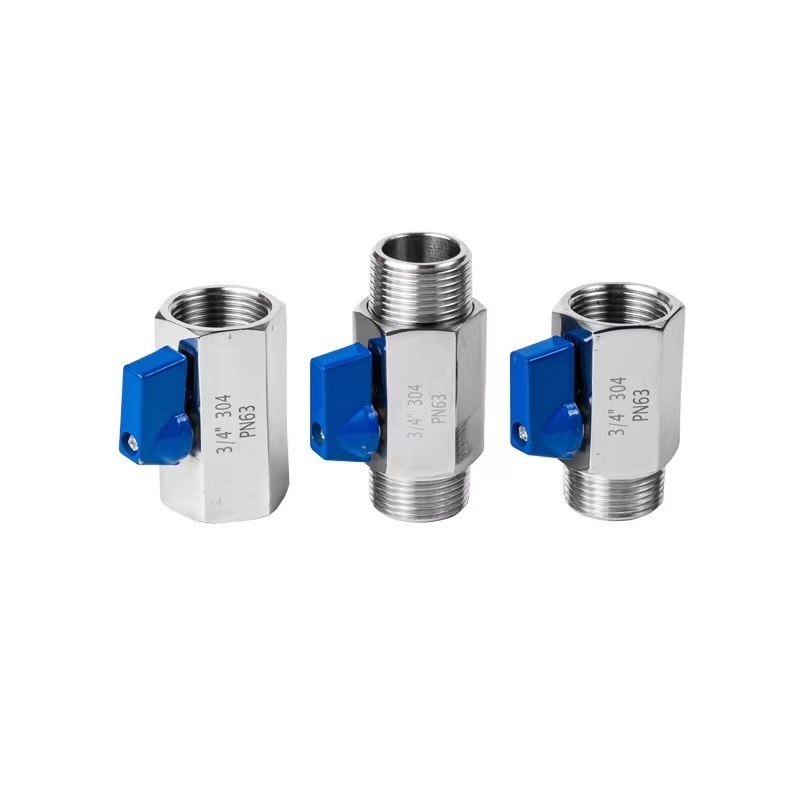 Stainless Steel Ball Valve - 1/4 Inch NPT Thread Male Small Mini Ball Valve