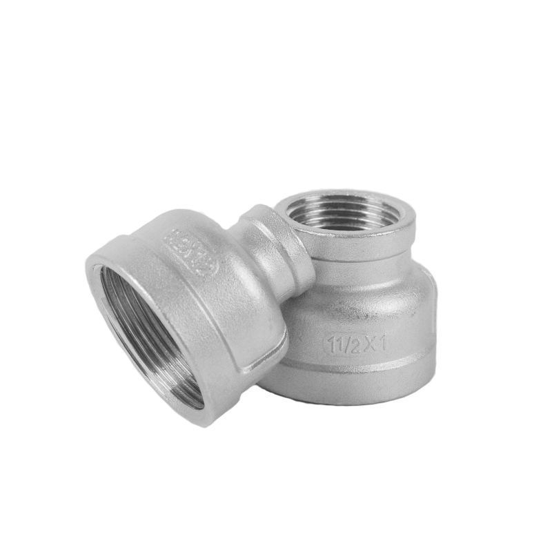 Stainless Steel  304 316 Galvanized Black Pipe Fitting Npt Threaded Pipe Coupling Fittings Red Socket Reducer