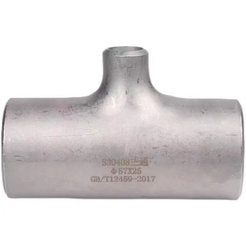 Stainless steel 304 316 welded seamless reducing  tee with high strength