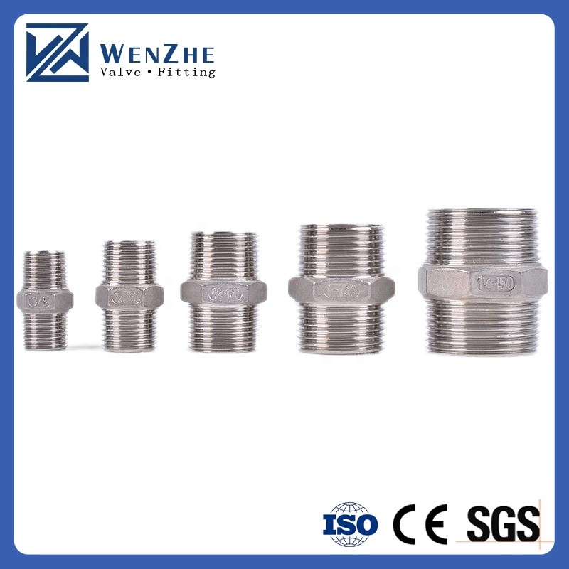 NPT Thread Stainless Steel Hex Nipple/ Hexagon Nipple SS304