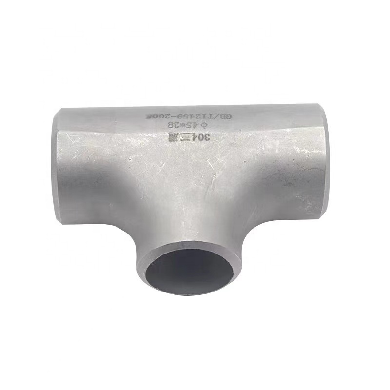 Stainless steel 304 316 welded seamless reducing  tee with high strength