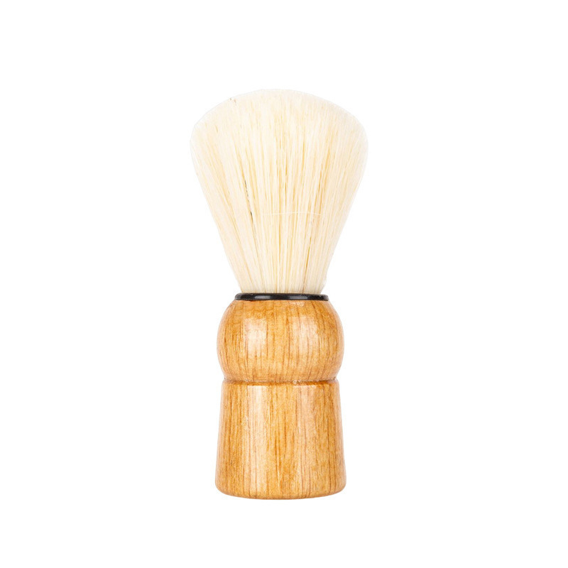 Friendly Shaving Beard Brush Oval Sisal Barber Tools Wooden Beard Brush Men's Bristle Beard Duster Brush