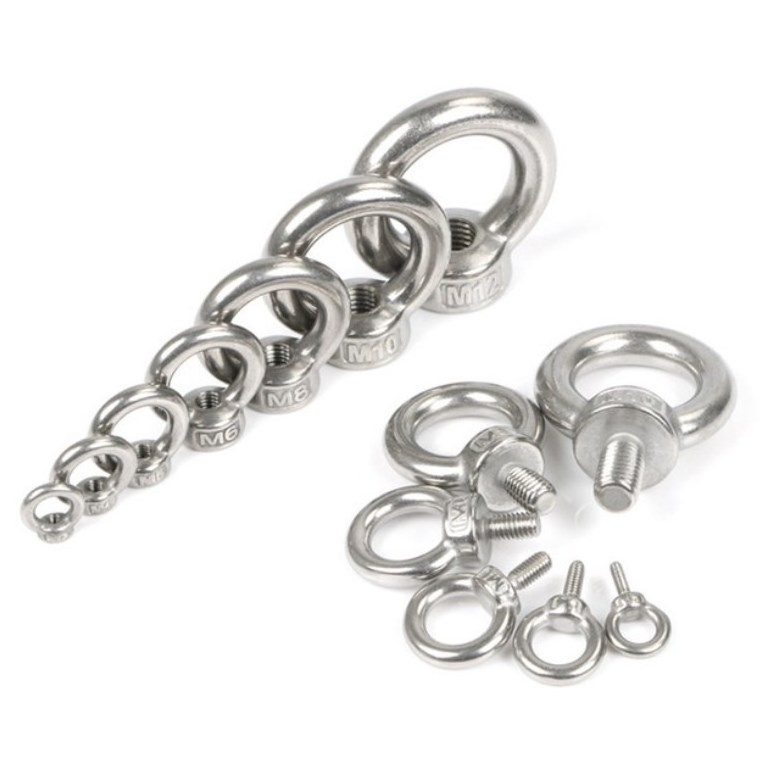 M6M8M10M12 Stainless Steel 304 Eye Bolts and  Eye Nut and Eye Screw