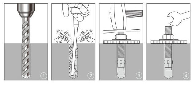 China Manufacturing Wholesale  Zinc Plated all types M8  stainless steel concrete  expansion anchor bolt with nut Washer sleeve