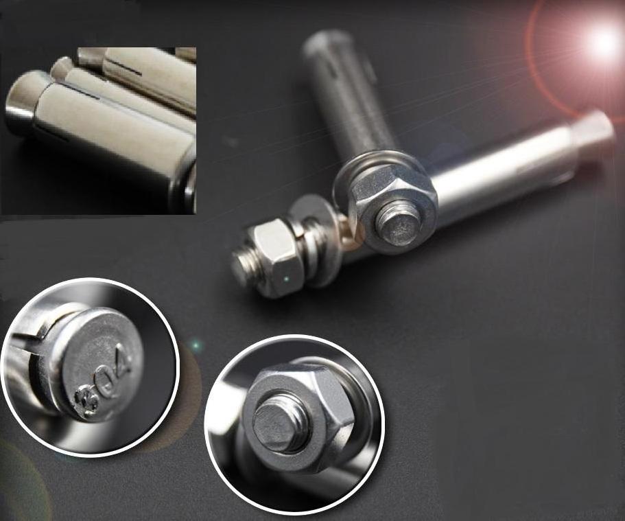 China Manufacturing Wholesale  Zinc Plated all types M8  stainless steel concrete  expansion anchor bolt with nut Washer sleeve