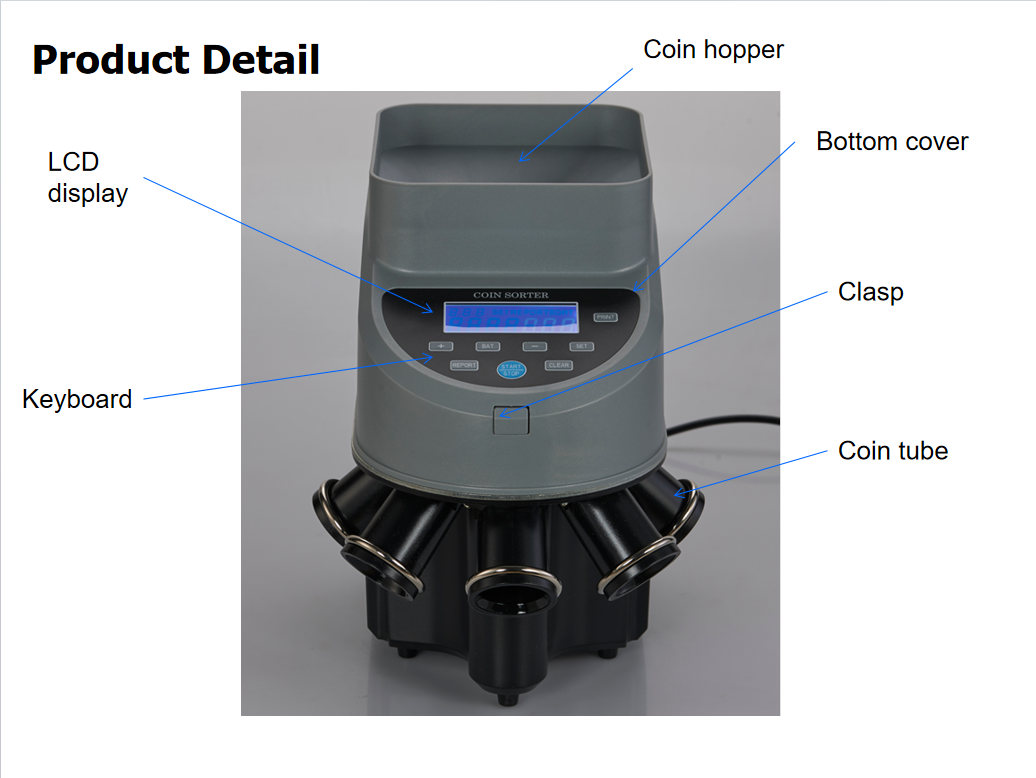 C950 Worldwide Hot Sale Coin Sorter Counter Machine 1200 Coins/Min Multi-currency Coin  Digital counter machine