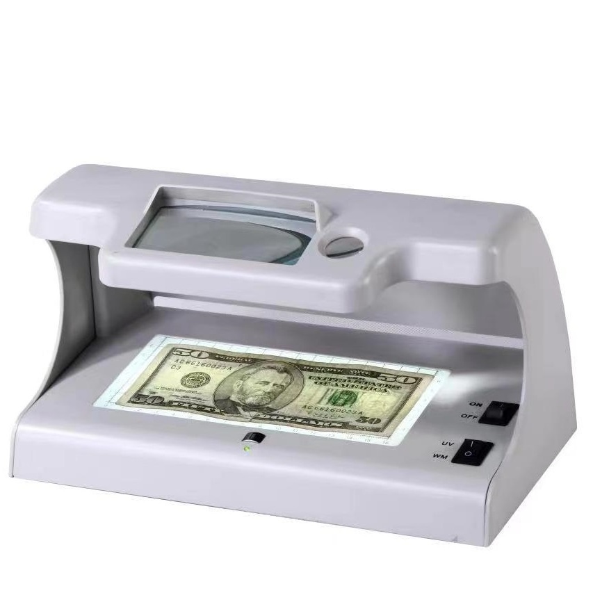 09A with magnifying glass Professional Muti-Function Currency suspicious Note Money Detector bill detector and UV money detector