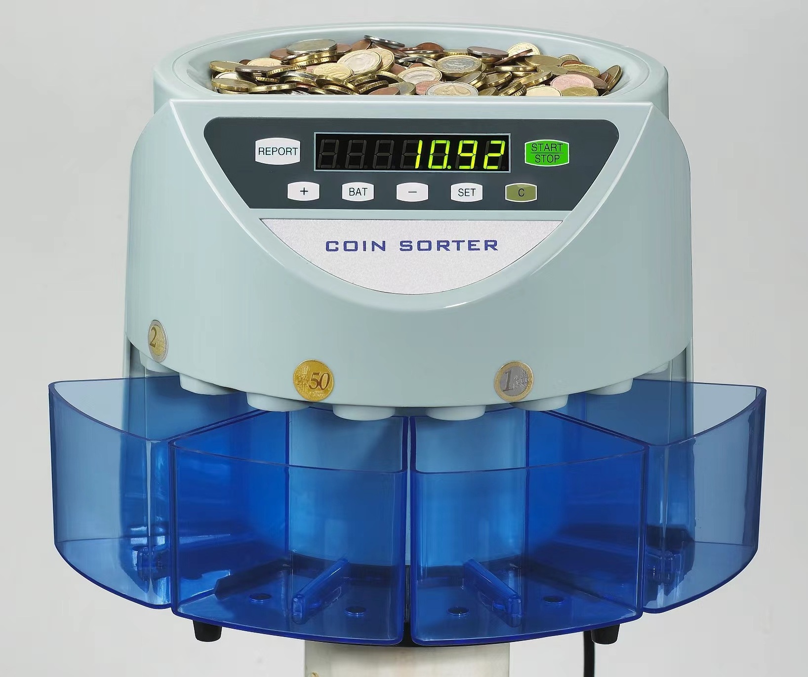 C550 LCD display Mix value coin counter High Quality Electronic Coin Sorter Machine money counting coin counters & sorters