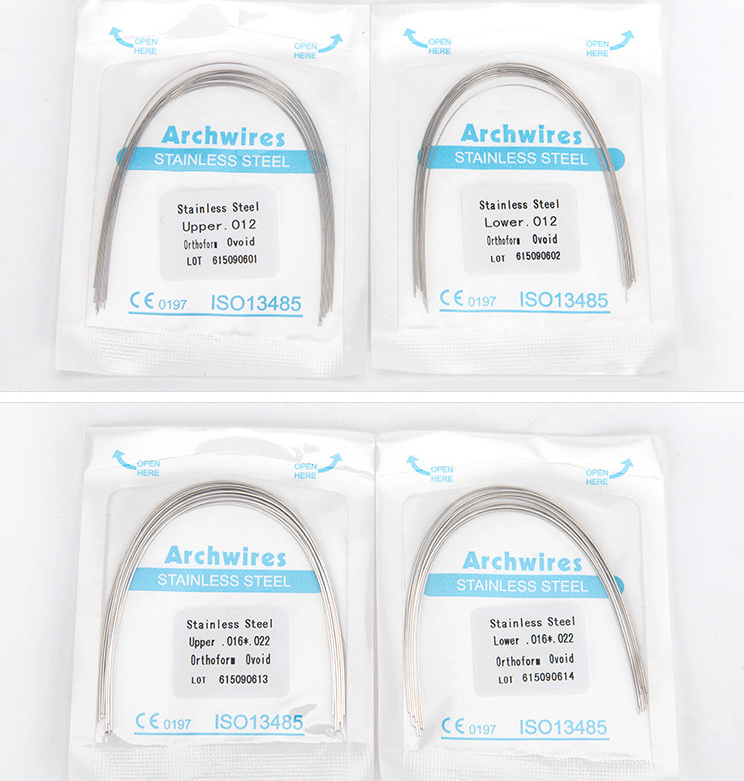 Factory Dental Orthodontic Stainless Steel Archwires Round Rectangular SS Archwire