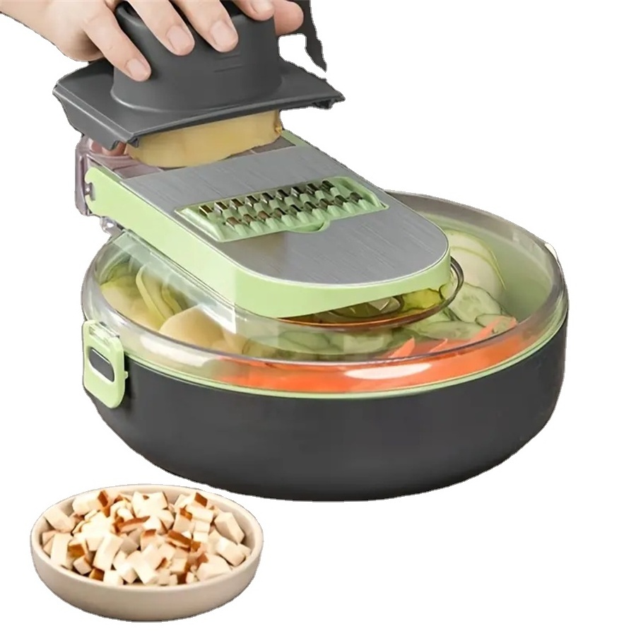 Tiktok top kitchen multi manual fruit vegetable cutter potatoes peeler onion dicer veggie slicer vegetable chopper