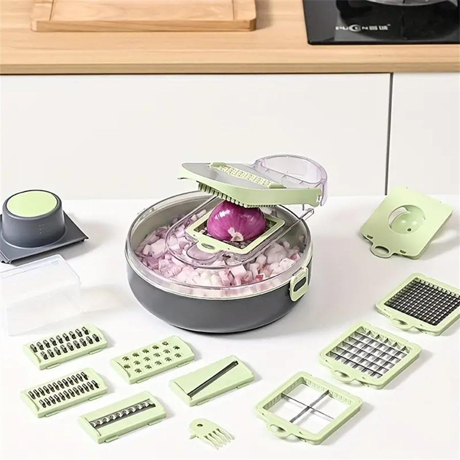 Tiktok top kitchen multi manual fruit vegetable cutter potatoes peeler onion dicer veggie slicer vegetable chopper